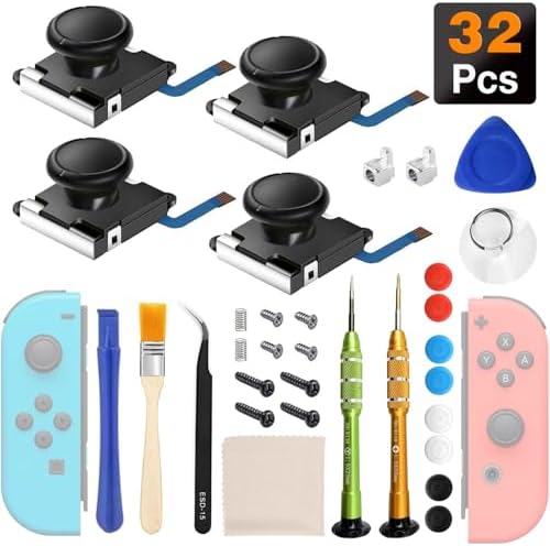 Amazon.com: LONANDY 4 Pack Joycon Joysticks, Replacement Joystick